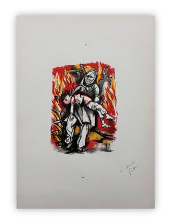 RENATO GUTTUSO (1912-1987) - Madre vietnamita, 1970