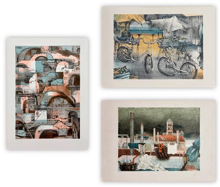 EVA FISCHER (1920-2015) - Lotto unico di 3 litografie