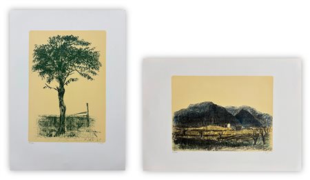 ALBERTO ZIVERI (1908-1990) - Lotto unico composto da 2 litografie