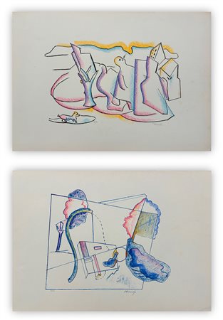 ANTONIO MARASCO (1896-1975) - Lotto unico composto da 2 litografie