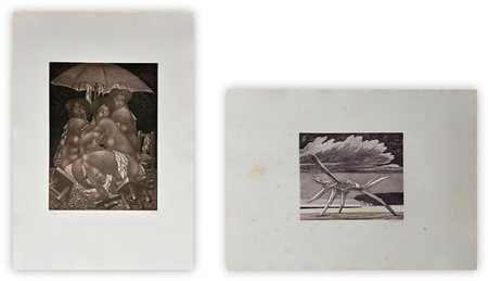 AUTORI VARI (GINO GUIDA E AMERIGO TOT) - Lotto unico composto da 3 acqueforti