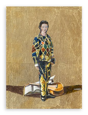 SERGIO NARDONI (1947) - Arlecchino musicista