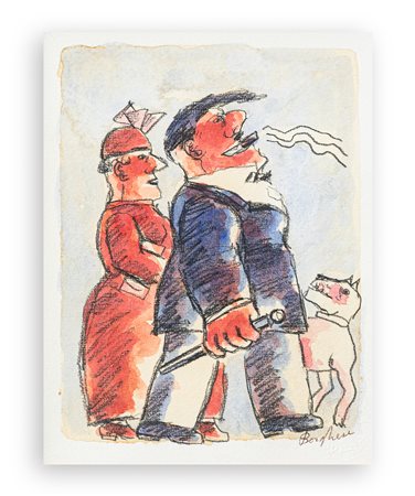 FRANZ BORGHESE (1941-2005) - Senza Titolo (Coniugi), 1997