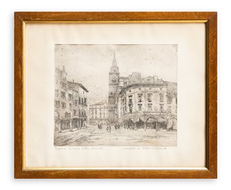 ARTURO CAVICCHINI (1907-1942)  - Mantova: la casa della Cervetta