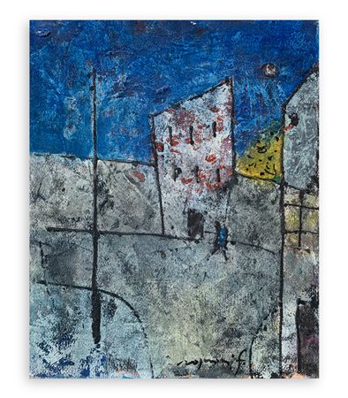 FRANCO ROGNONI (1913-1999) - Periferia, 1974