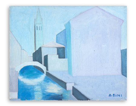 ANTONIO BINI (1929-2011) - Canale a Venezia