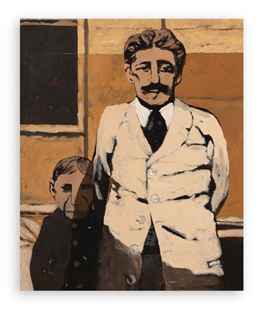 ANTONIO SALIOLA (1939) - Ritratti in giardino, 1971