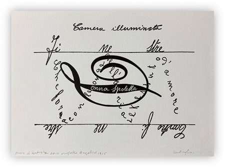 MIRELLA BENTIVOGLIO (1922-2017) - Camera illuminata, 2010
