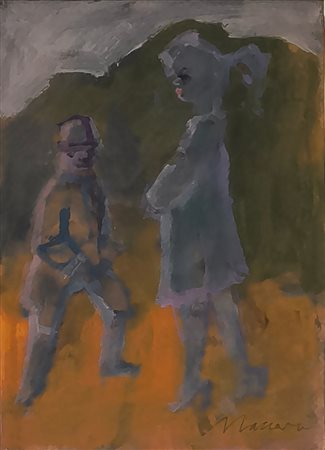 Mino Maccari, 'Incontro', 1977