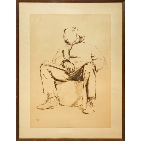 Giuseppe Aleo - Uomo seduto