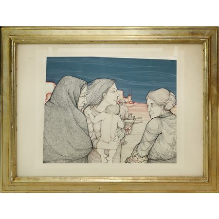 Tina  Jacobs (Rijeka 1931 - Milano, Italia 2003)  - Donne con bambino