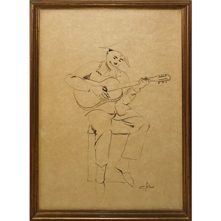 Giuseppe Aleo - Personaggio carnascialesco che suona la chitarra