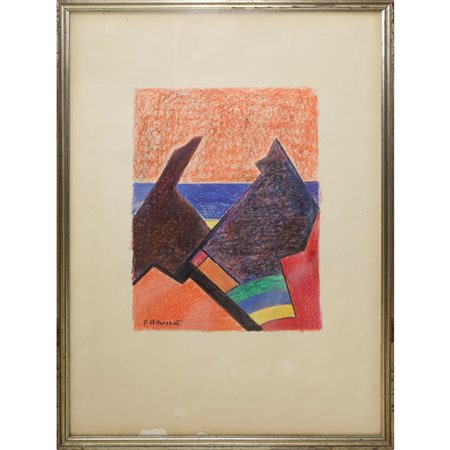 Piero Albiazzati (Vermezzo 16/04/1922 - Milano 23/12/2009)  - Figura astratta