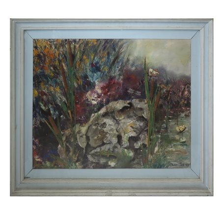 Sirio Ricusati (Livorno 1916 - 1992)  - La palude, 1969