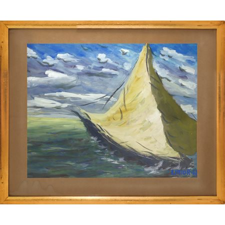 Barca a vela in mare