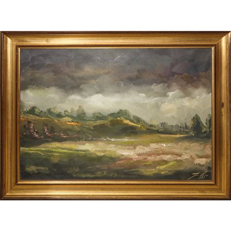 Giovanni Izzo (Milano 1945)  - Paesaggio, 1965