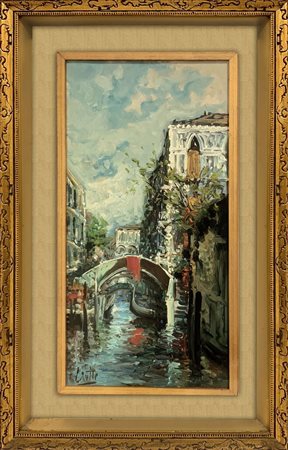 Pietro Virgilio  Lietti (Monza  1928)  - Canale di Venezia