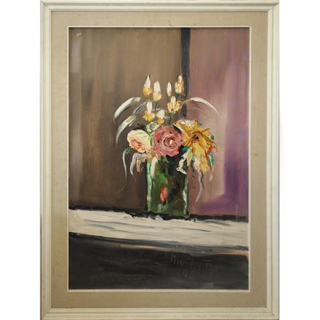 Natura morta di vaso con fiori, 1972