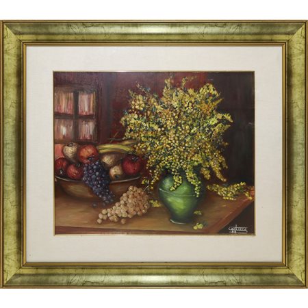 Natura morta firmato Cantaera, 1988