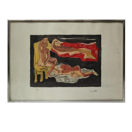 Emilio Notte (Ceglie Messapica 1891 - Napoli 1982)  - Nudi di donna