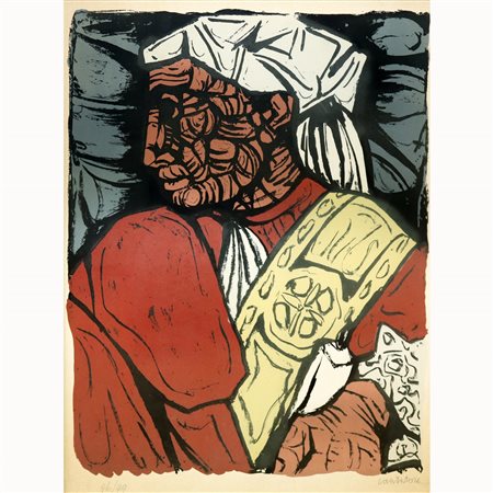 Domenico Cantatore (Ruvo di Puglia 1906 - Parigi, Francia 1998)  - Senza titolo