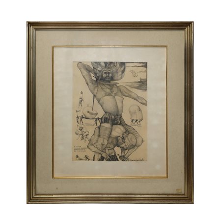 Ugo Attardi (Genova 1923 - Roma 2006)  - Figure, 1974