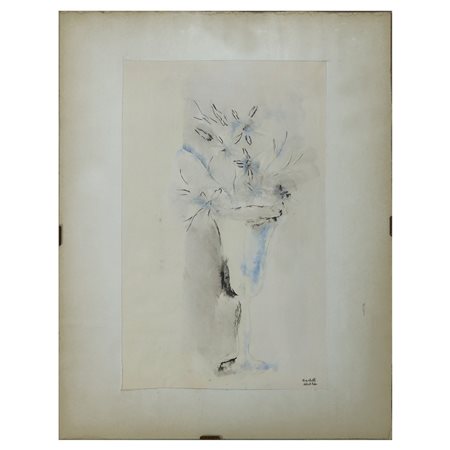 Matilde Iachelli (Francofonte 07/09/1946 - 2025)  - Natura morta vaso con fiori