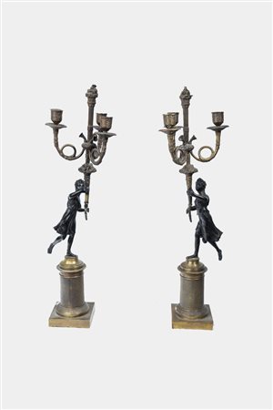 COPPIA DI CANDELIERI