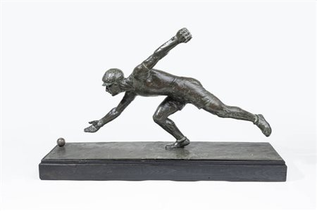 ETTORE TINTO<BR>Argentina 1898 - 1963 Torino<BR>"Giocatore di bocce" 1945-46