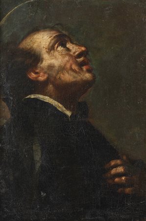 PITTORE ANONIMO<BR>"San Carlo Borromeo" XVII secolo