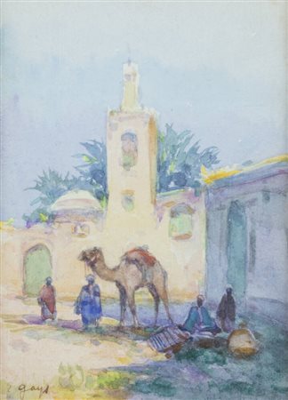 EUGENIO GAYS<BR>Rivara Canavese (TO) 1861 - 1938 Cuorgnè (TO)<BR>"Paesaggio orientale"