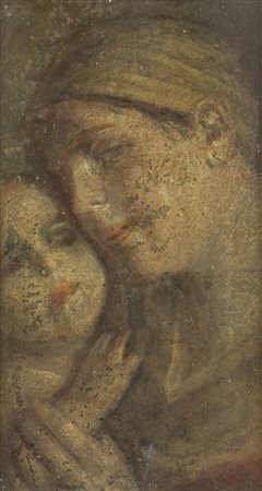 GIACOMO GANDI<BR>Saluzzo (CN) 1846 - 1932 Savigliano (CN)<BR>"Maternità"