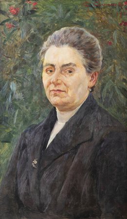 GIOVANNI BATTISTA CARPANETTO<BR>Torino 1863 - 1928<BR>"Ritratto di signora" 1921