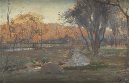 LEONARDO BISTOLFI<BR>Casale Monferrato (AL) 1859 -1933 La Loggia (TO)<BR>"Paesaggio"