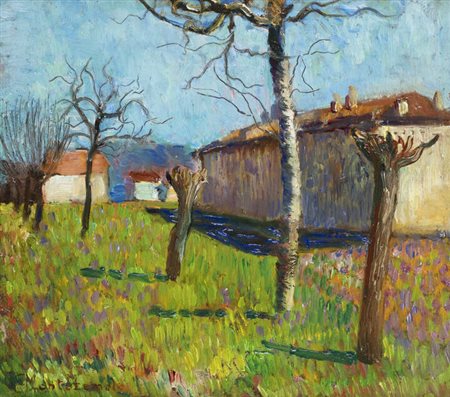 GUIDO MONTEZEMOLO<BR>Mondovì (CN) 1878 - 1941 Torino<BR>"Cascine"