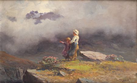 LEONARDO RODA<BR>Racconigi (CN) 1868 - 1933<BR>"L'addio"