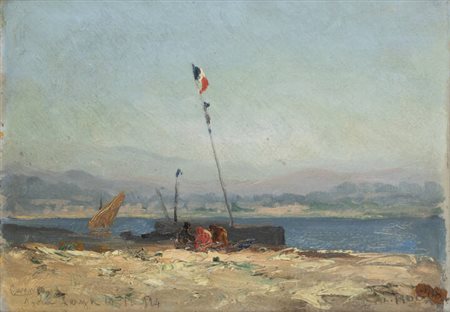 LEONARDO RODA<BR>Racconigi (CN) 1868 - 1933<BR>"Dall'Isola Leryn, Cannes" 18/12/1924