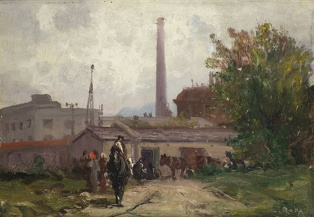 LEONARDO RODA<BR>Racconigi (CN) 1868 - 1933<BR>"Stabilimento Ansaldo" Aosta 1928