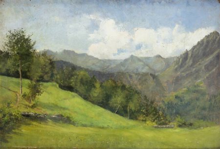 DELLEANI LORENZO (scuola di)<BR>"Paesaggio"