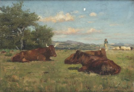 LEON BARILLOT<BR>1844-1929<BR>"Pascolo a Ytrac"