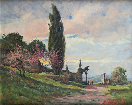 BENEDETTO GHIVARELLO<BR>Torino 1882 - 1955<BR>"Paesaggio" 1927