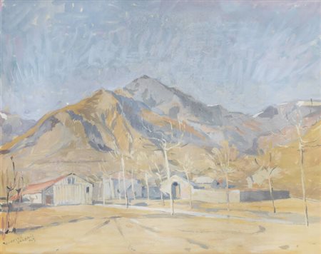 TEONESTO DEABATE<BR>Torino 1898 - 1981<BR>"Paesaggio" 1949