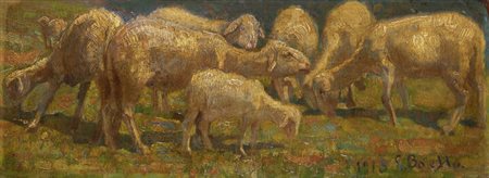 GIULIO BOETTO<BR>Torino 1894 - 1967<BR>"Gregge"1913