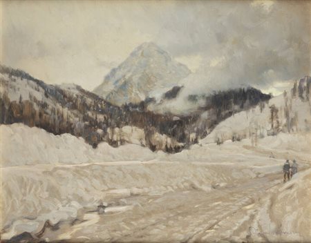 OTTORINO CAMPAGNARI<BR>Mestre (VE) 1910 - 1982 Torino<BR>"Clavières"