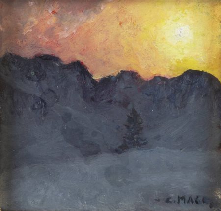 CESARE MAGGI<BR>Roma 1881 - 1961 Torino<BR>"Tramonto"