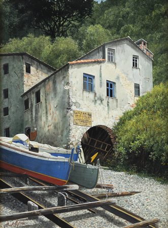 RAOUL VIGLIONE<BR>Torino 1937<BR>"San Fruttuoso" (Portofino) 2003
