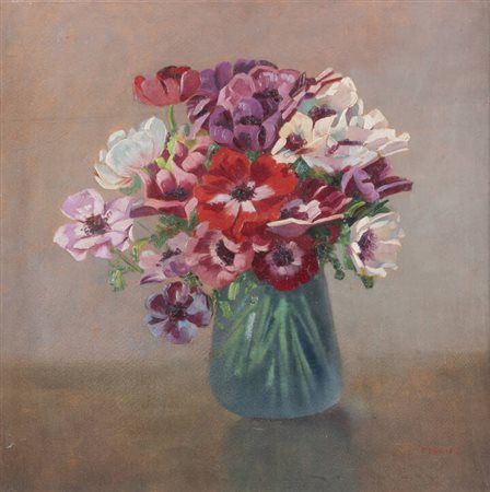 FILIPPO VACCHETTI<BR>Carrù (CN) 1873 - 1945 Torino<BR>"Vaso di fiori"