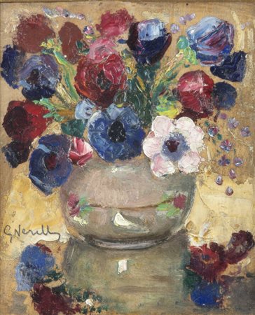 GIULIO ROMANO VERCELLI<BR>Marcorengo (TO) 1871 - 1951 Torino<BR>"Anemoni" 1920