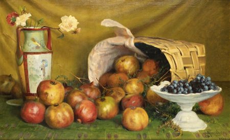 PITTORE NON IDENTIFICATO<BR>"Natura morta con melograni" 1912
