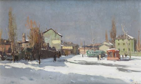 CARLO MUSSO<BR>Balangero (TO) 1907 - 1968<BR>"Periferia"